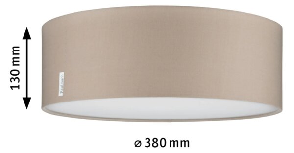 Paulmann 70952 Mari, stropní svítidlo z béžové textilie, 2x20W E27, prům. 38cm