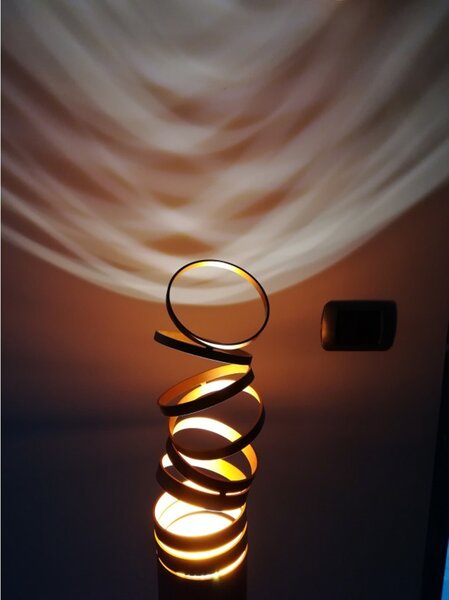 Artemide DOI4600B02 Decomposé Light, zlaté stropní svítidlo, 1x8W E27, výška 60cm