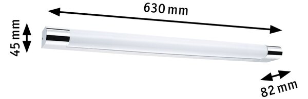 Paulmann 79716 Mizar, oválné svítidlo nad zrcadlo do koupelny, 10,5W LED 3000K, délka 63cm, IP44