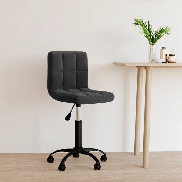 Otočná kancelářská židle černá samet