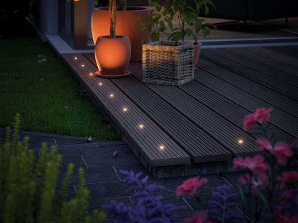 Paulmann 93694 Plug&Shine Micro Pen, rozšiřovací set šroubovacích svítidel do terasy 5x0,22W LED 3000K stmívatelné, IP67