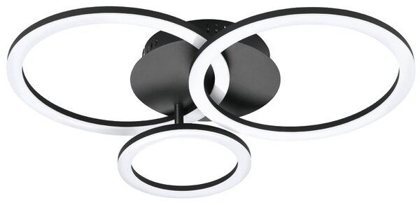 STROPNÍ LED SVÍTIDLO, 54,5/44,5/9 cm Eglo - Online Only svítidla, Online Only