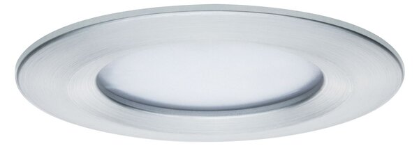 Paulmann 93462 LED Coin Nova round, set kulatých bodovek v úpravě kartáčovaný hliník, 3x6W LED 2700K, prům.7,8cm, IP44