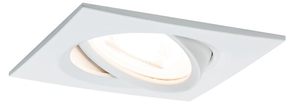 Paulmann 93454 LED Coin Nova rectangular, set bílých hranatých bodovek, 3x6,5W LED 2700K, 8,4x8,4cm