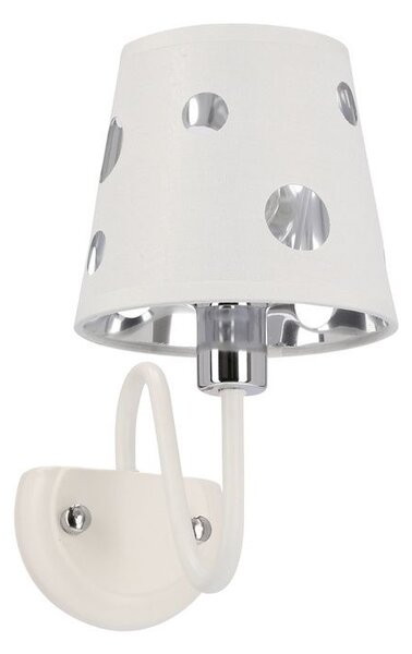 Moderní nástěnná lampa BATLEY - 1xE14, 60W, bílá
