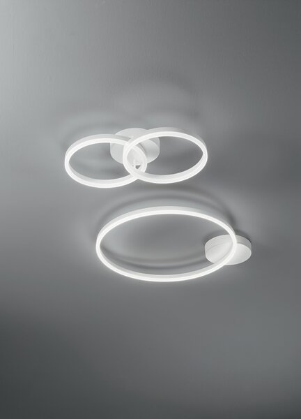 Fabas 3508-61-102 Giotto, kruhové svítidlo pro přisazení, 36W LED 3000K, bílá, prům. 60cm