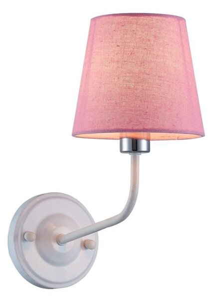 Moderní nástěnné osvětlení LUMINOR - 1xE14, 60W, bílé / růžové