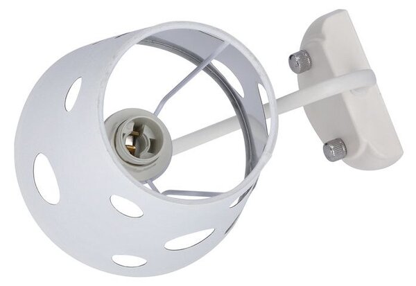 Moderní nástěnná lampa BATLEY - 1xE14, 60W, bílá