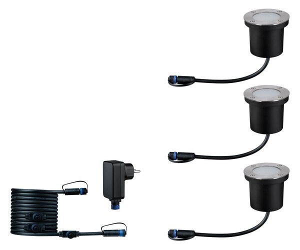 Paulmann 94275 Plug&Shine základní set zápustných venkovních svítidel RGBW 3x3,6W LED, IP65 ZigBee