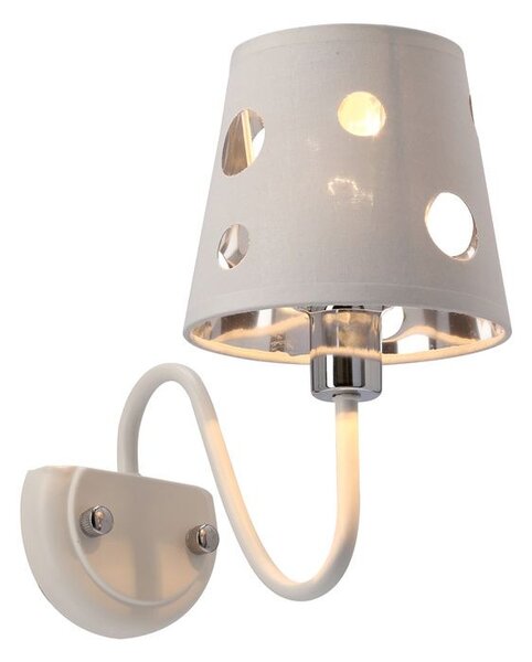 Moderní nástěnná lampa BATLEY - 1xE14, 60W, bílá