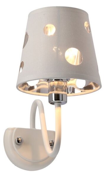 Moderní nástěnná lampa BATLEY - 1xE14, 60W, bílá