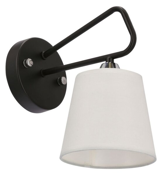 Moderní nástěnné osvětlení MORLEY - 1xE14, 60W, černé / bílé