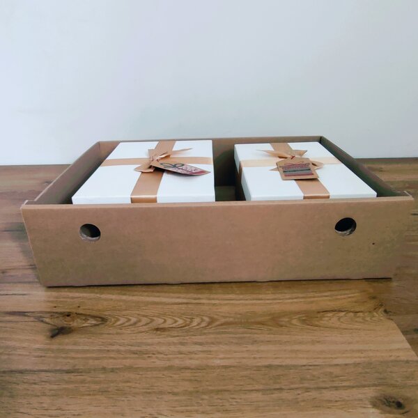 KARTON PAK Úložné boxy na oblečení, organizéry do skříně EKO KARTON 55x40x13cm - zásuvka