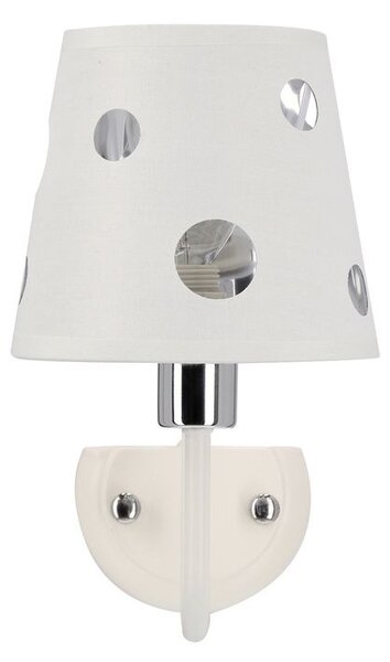 Moderní nástěnná lampa BATLEY - 1xE14, 60W, bílá