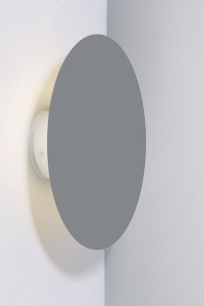 Moderní nástěnné LED osvětlení HOLAR - 6W, 4000K (denní bílá), 15cm, kulaté, šedé