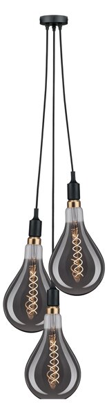 Paulmann 50382 Neordic Ketil 3, černé závěsné svítidlo, 3x max20W E27