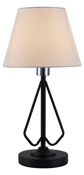 Stolní lampa MORLEY - 1xE14, 60W, černá / bílá