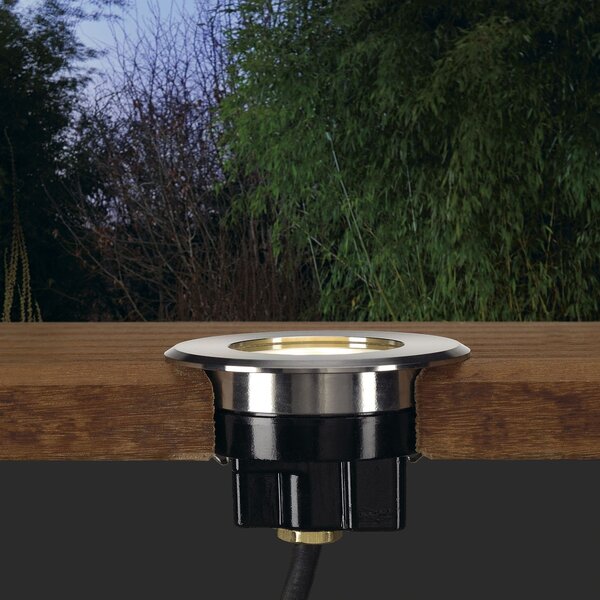 SLV 228412 Dasar Flat 80 ploché zápustné svítidlo do země LED 4,3W 3000K nerez, prům. 8cm, IP67