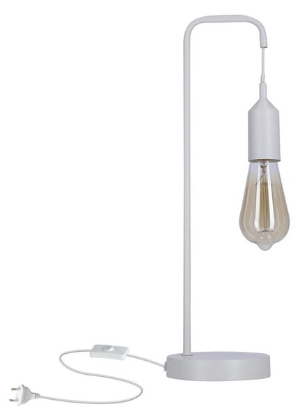 Stolní lampa LAREN - 1xE27, 40W, bílá