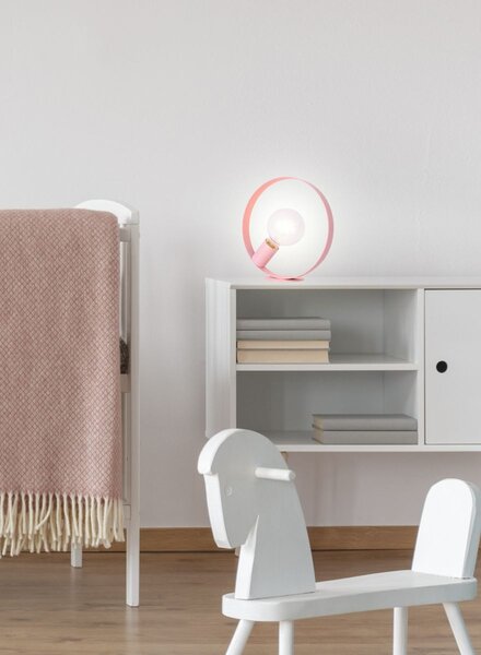 Stolní lampa ve skandinávském stylu NEXO - 1xE27, 40W, růžová