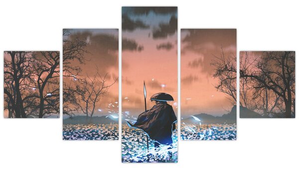 Obraz - Ilustrace válečníka (125x70 cm)