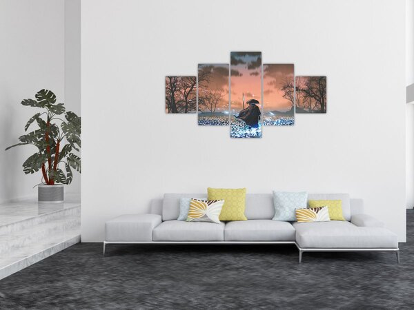 Obraz - Ilustrace válečníka (125x70 cm)