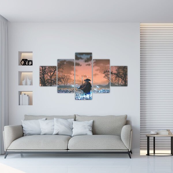 Obraz - Ilustrace válečníka (125x70 cm)