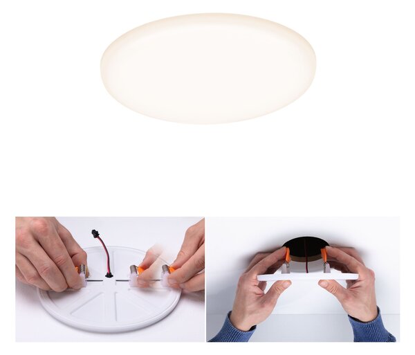Paulmann 92388 Veluna VariFit, kulaté zápustné svítidlo, 8,5W LED 3000K, prům. 12,5cm, IP44