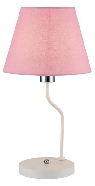 Stolní moderní lampa LUMINOR - 1xE14, 60W, růžová / bílá