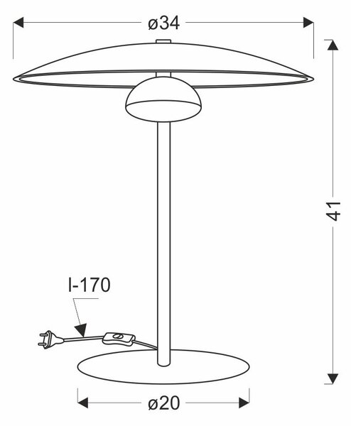 Stolní LED lampa ve skandinávském stylu LUND - 10,5W, 3000K (teplá bílá), bílá