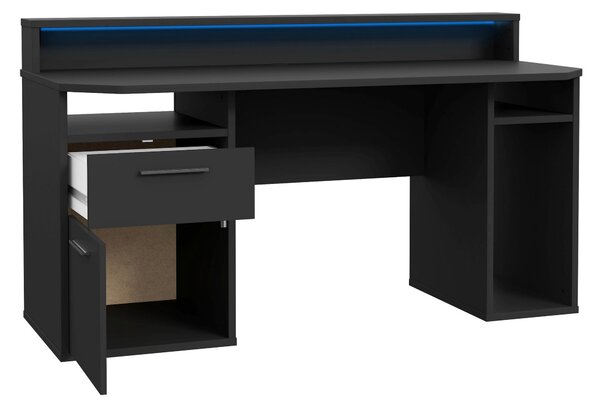 HERNÍ STŮL, černá, 160/72/91 cm MID.YOU - Online Only psací stoly, Online Only