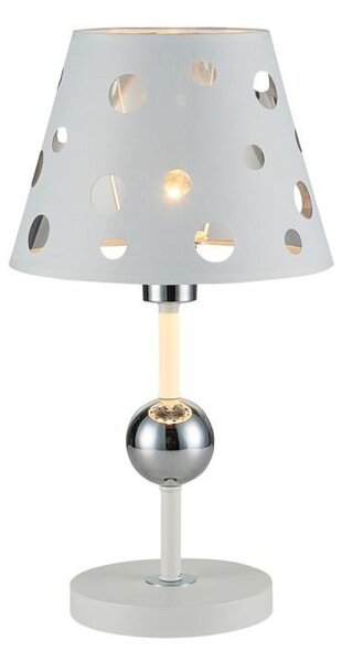 Stolní moderní lampa BATLEY - 1xE14, 60W, bílá