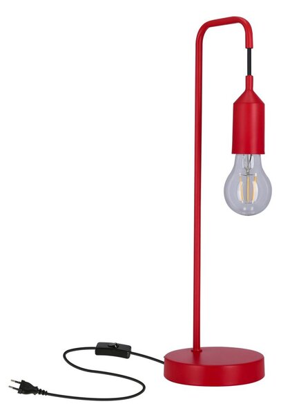 Stolní lampa LAREN - 1xE27, 40W, červená