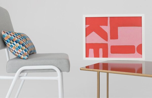 Nordic Design Zlatý kovový konferenční stolek Valter 50 x 50 cm