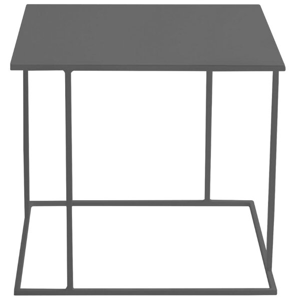 Nordic Design Černý kovový konferenční stolek Valter 50 x 50 cm