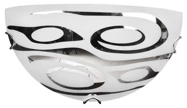Moderní nástěnné osvětlení EDGAR - 1xE27, 60W, chromované / čiré