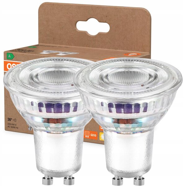 2x LED žárovka GU10 2W = 50W 360lm 2700K Teplá Bílá FILAMENT OSRAM