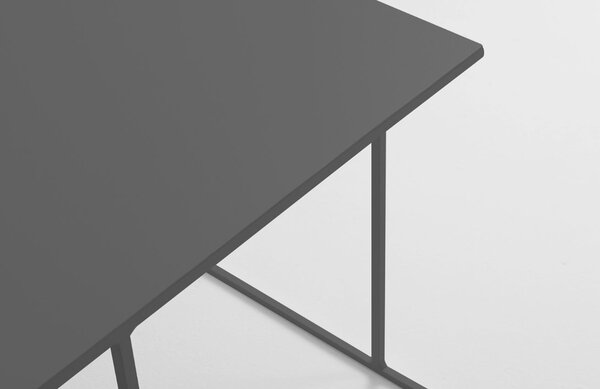 Nordic Design Černý kovový konferenční stolek Valter 50 x 50 cm