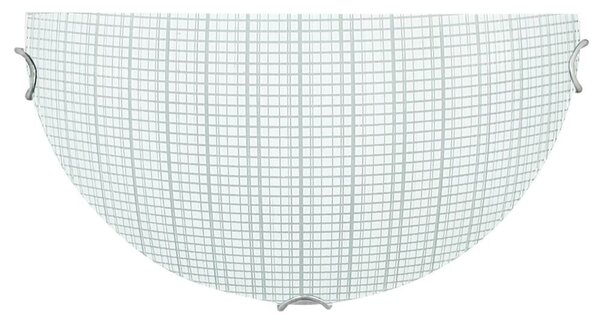 Moderní nástěnné skleněné osvětlení ELITA - 1xE27, 60W, chromované / bílé