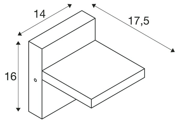 SLV 1002990 Abridor, venkovní nástěnné antracitové svítidlo se senzorem LED 14W, IP54, 3000/4000K