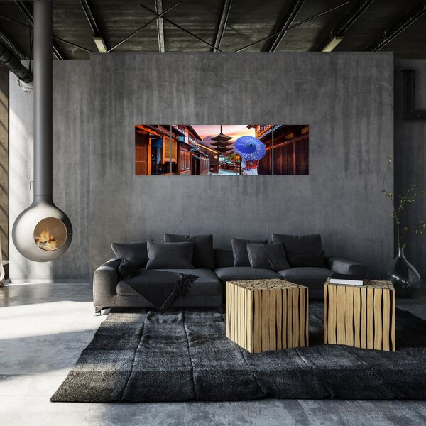 Obraz - Asijská žena (170x50 cm)