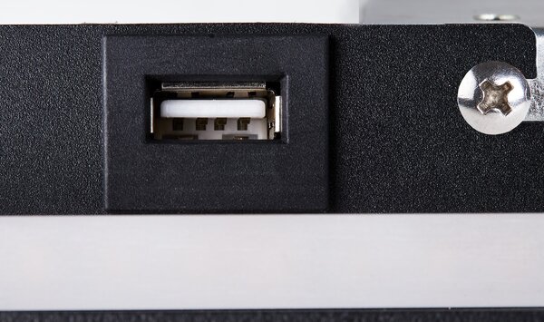 SLV 1003455 Somnila Flex, nástěnné svítidlo k posteli, LED 13W 3000K, černá, verze vlevo, USB přípojka