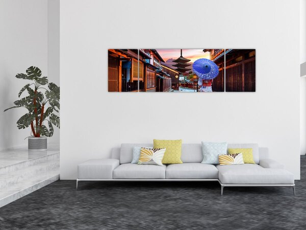 Obraz - Asijská žena (170x50 cm)