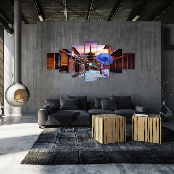 Obraz - Asijská žena (210x100 cm)