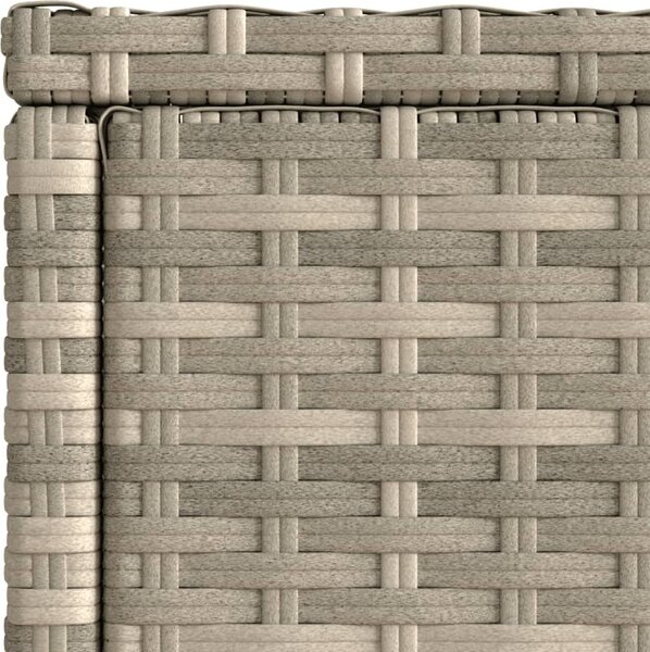 VidaXL Zahradní stolek skleněná deska 58x27,5x55 cm polyratan [366189] Barva: Béžová