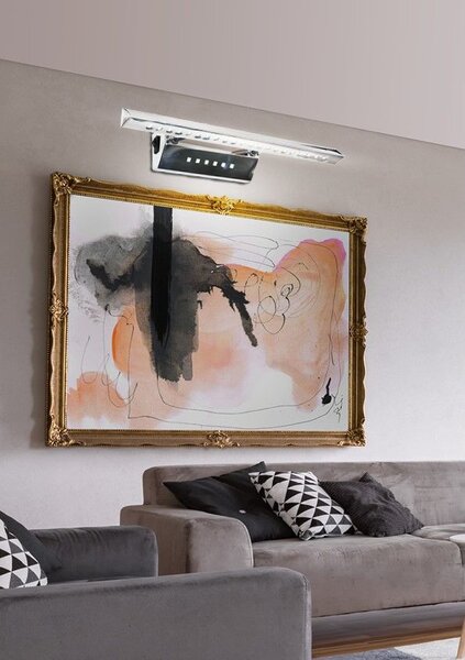 LED nástěnné osvětlení FORTE - 5W+2W, 6500K (studená bílá), chromované
