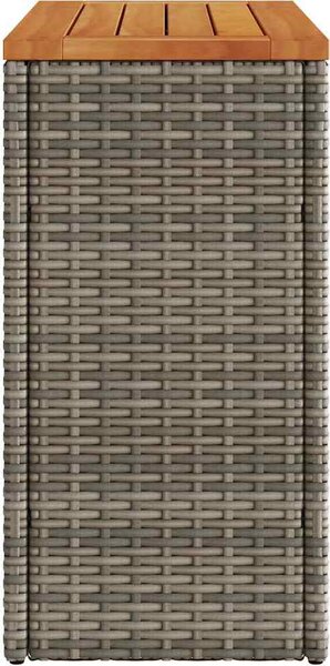 VidaXL Zahradní stolek skleněná deska 58x27,5x55 cm polyratan [366189] Barva: Béžová