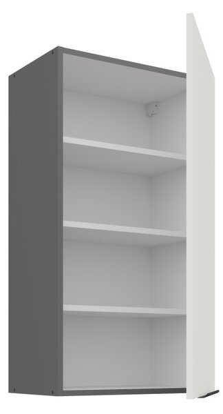 Vysoká horní skříňka LUNARA - šířka 50 cm, bílá / antracit