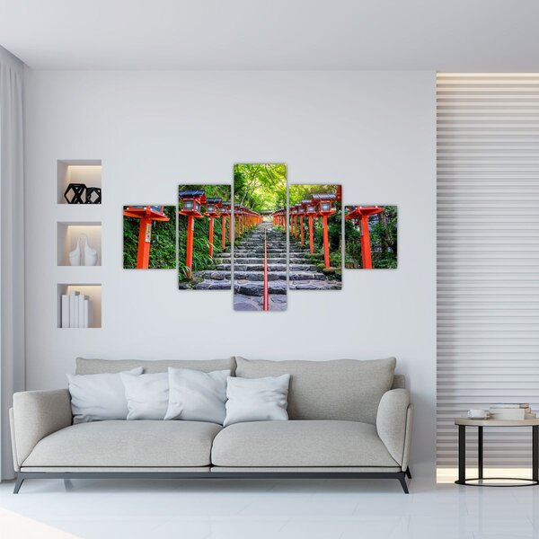 Obraz - Svatyně Kifune (125x70 cm)