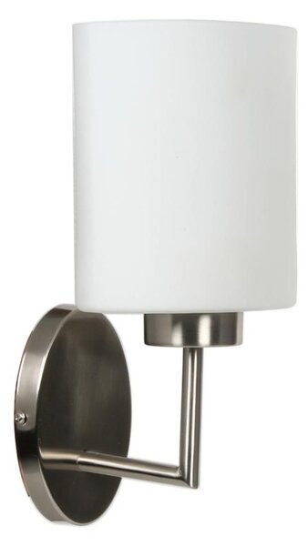 Nástěnné moderní osvětlení VISOLA - 1xE27, 60W, stříbrné / bílé